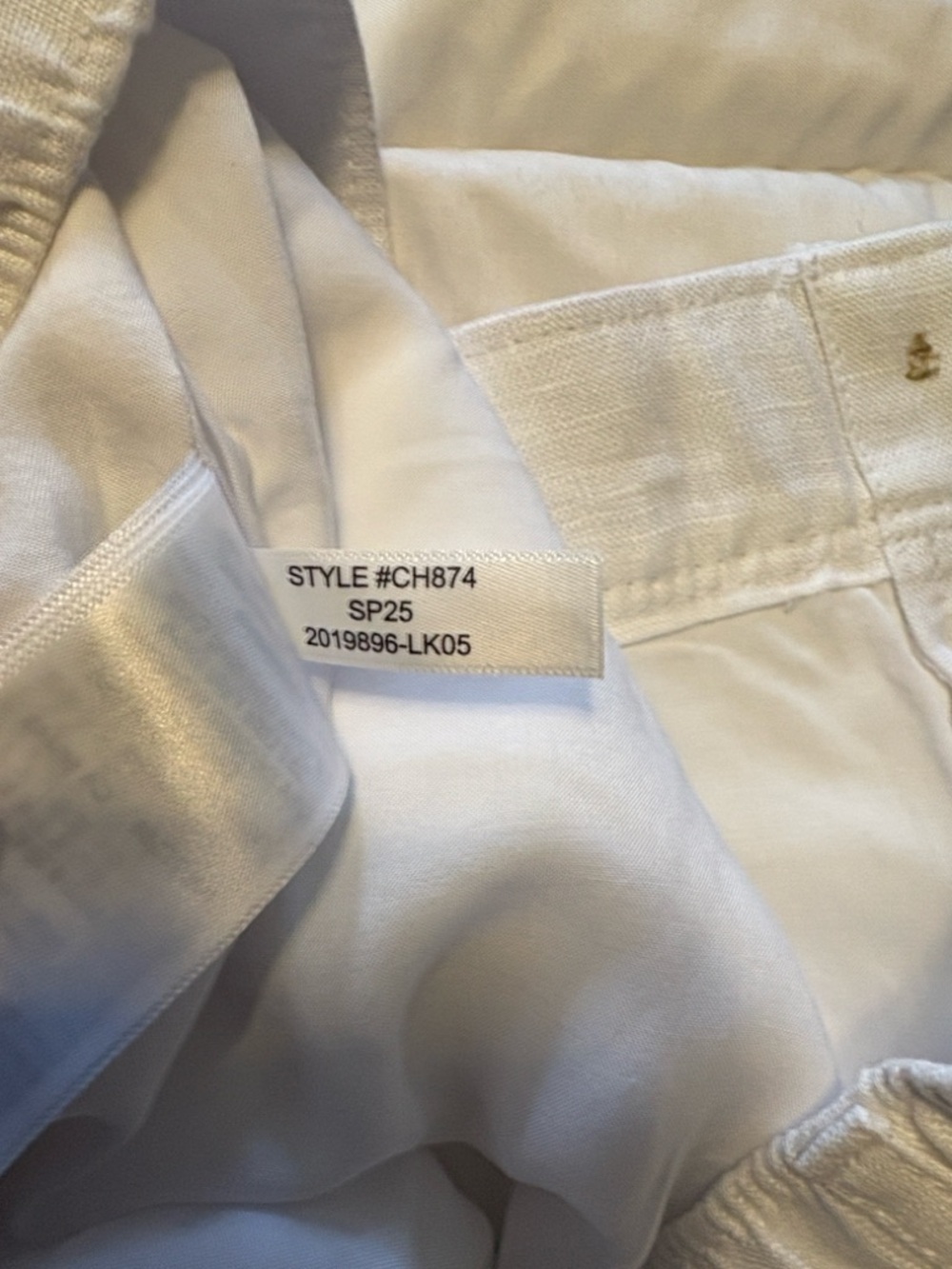 J. Crew 3" Harbor Linen Shorts Size 2X White Summer Vacation Beachy Coverup NWT - Picture 7 of 8